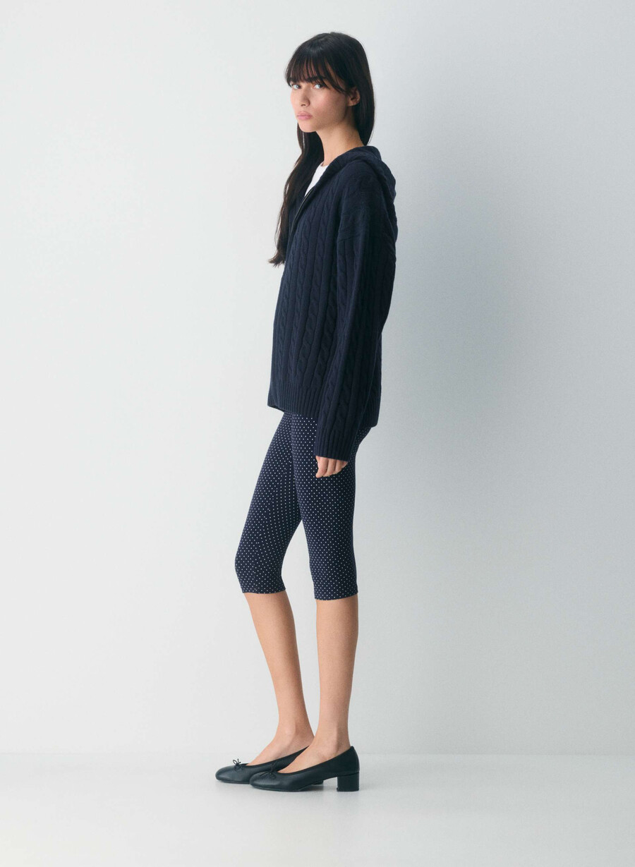 octavia hoodie med glidelås admiral