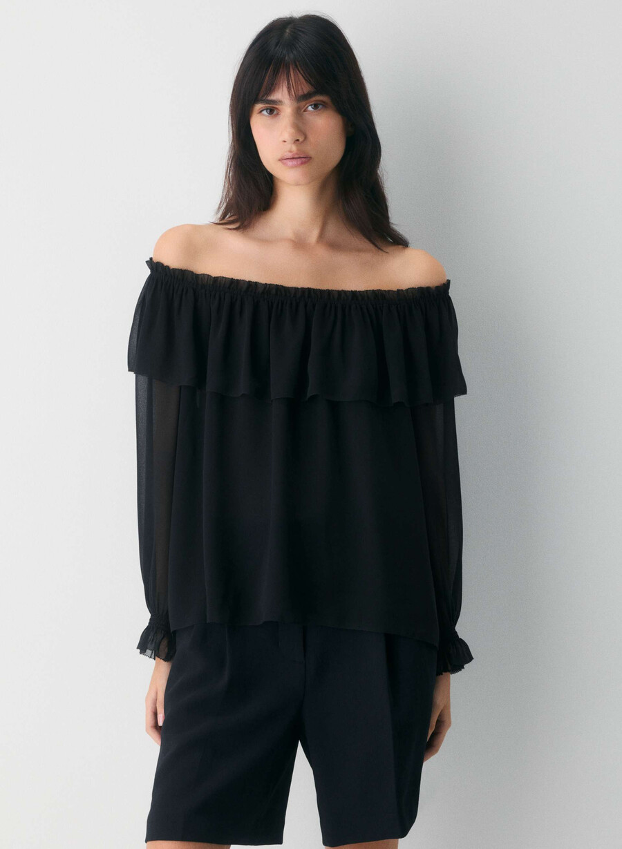 bianca topp svart