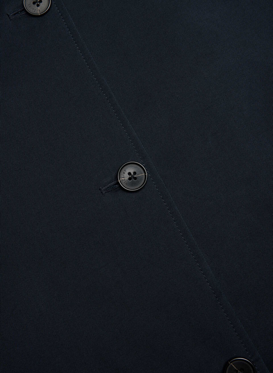 regent trench coat - rich twill mØrk nattsblÅ