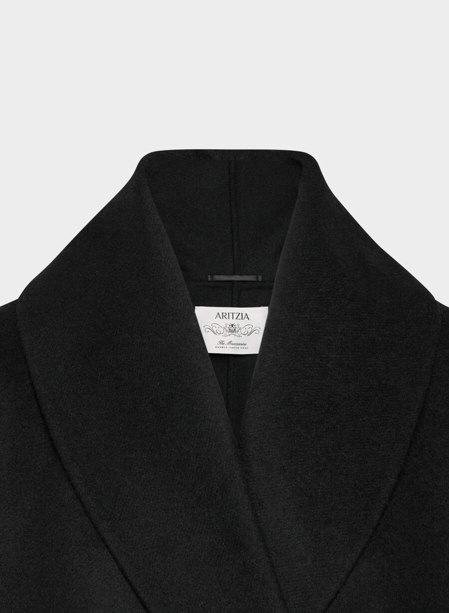 mezzanine double-faced coat - luxe rewool svart
