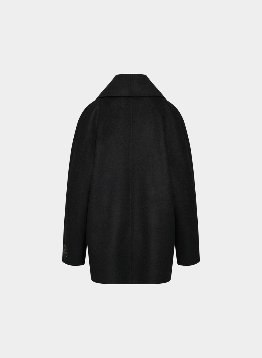 mezzanine double-faced coat - luxe rewool svart