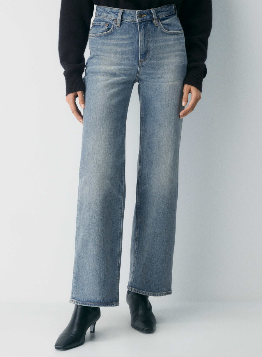 denim forum remy høyt skate brede jeans vintage medium blå