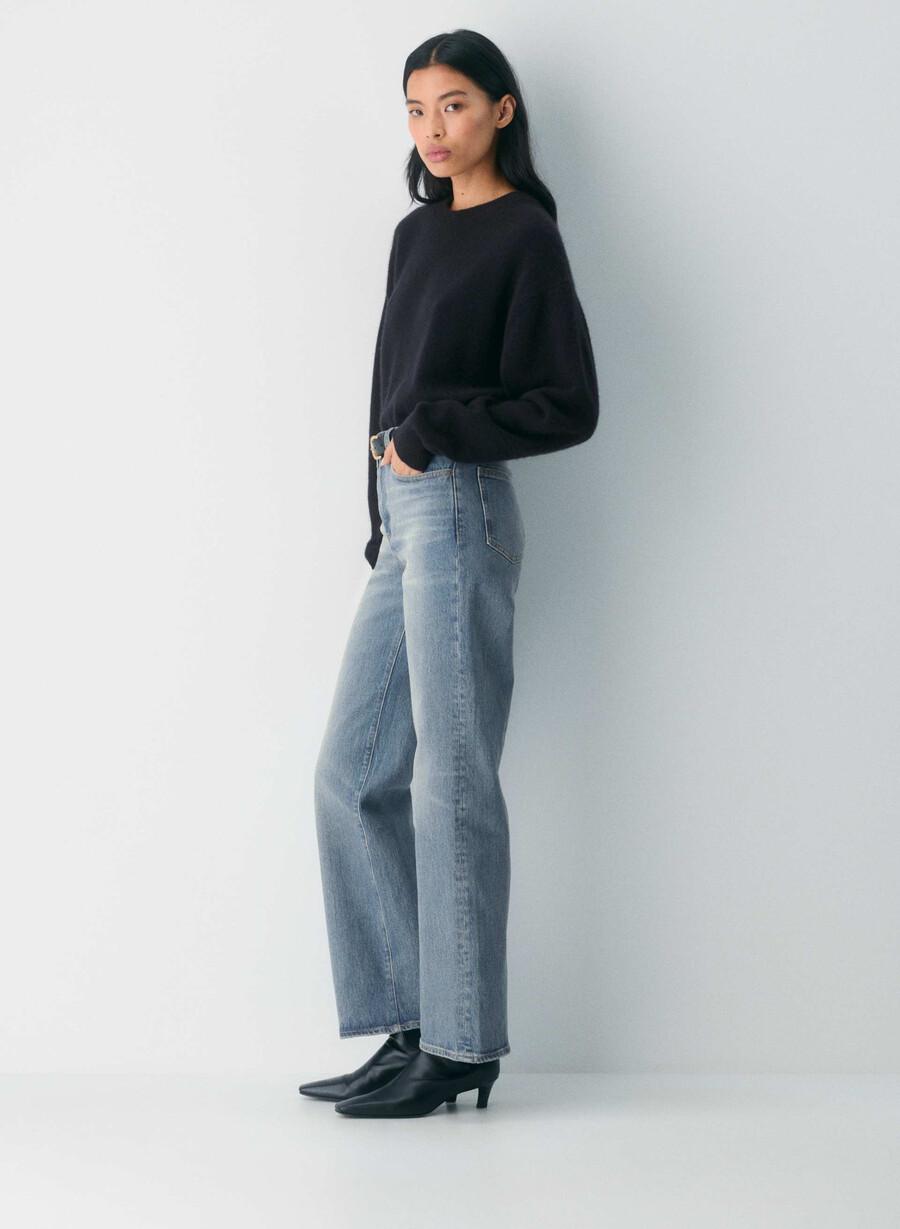 denim forum remy høyt skate brede jeans vintage medium blå