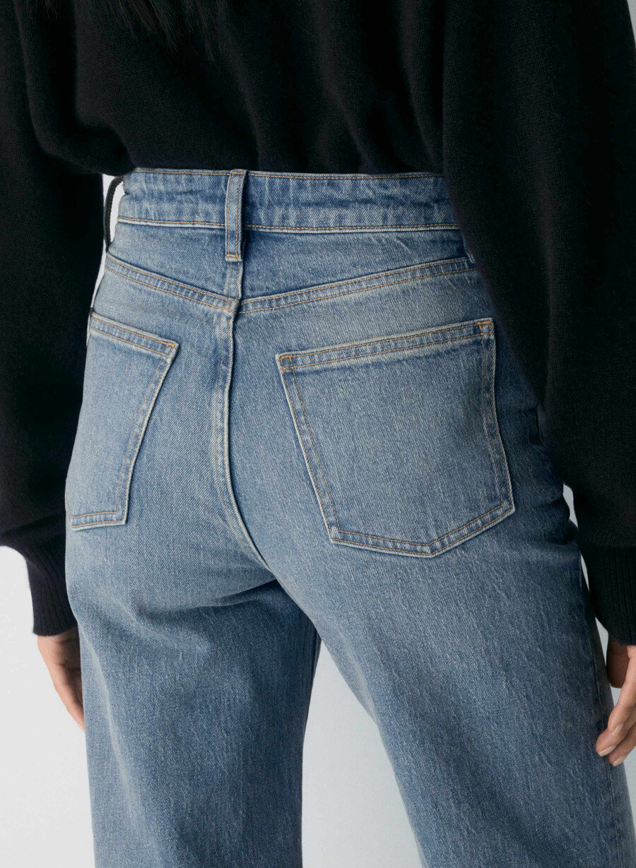 denim forum remy høyt skate brede jeans vintage medium blå