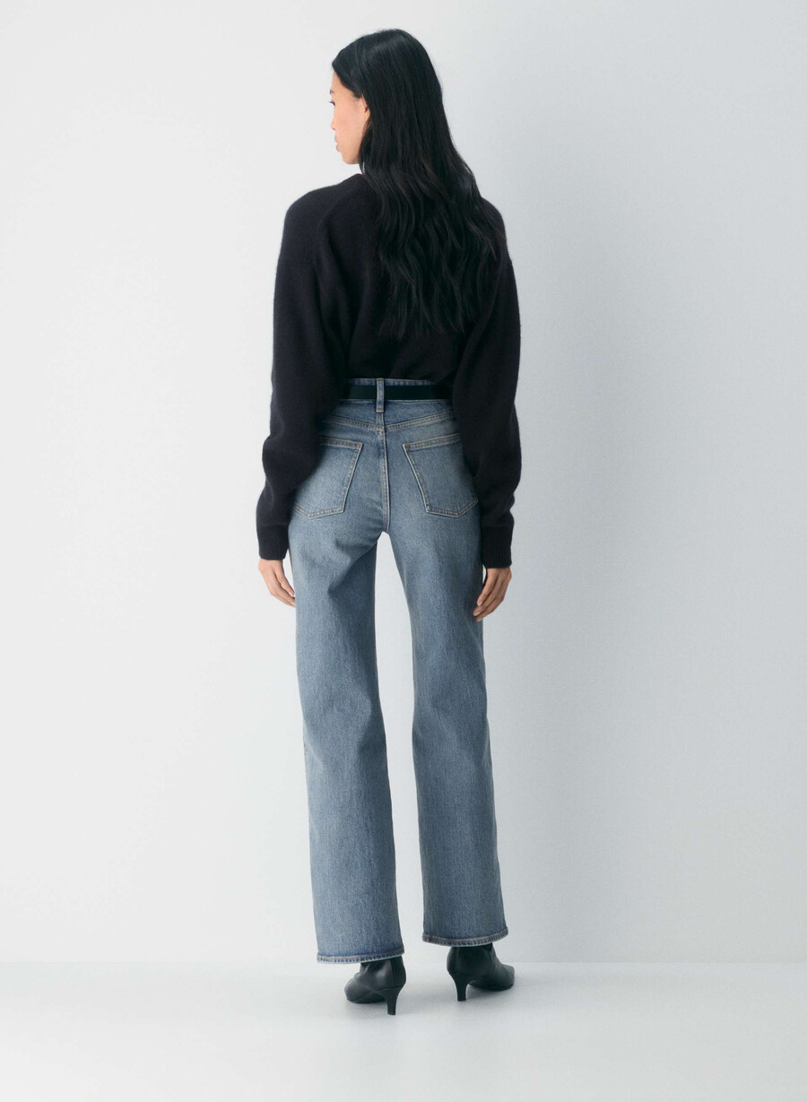 denim forum remy høyt skate brede jeans vintage medium blå