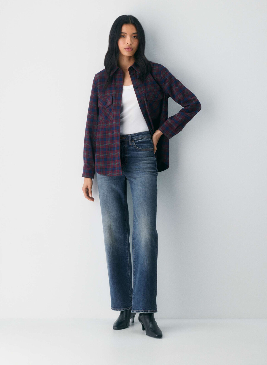 denim forum remy høyt skate brede jeans vintage mørkeblå