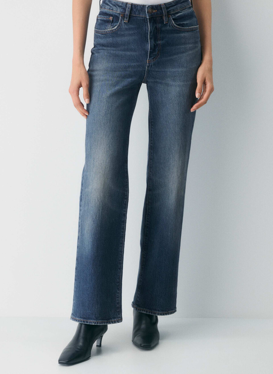 denim forum remy høyt skate brede jeans vintage mørkeblå