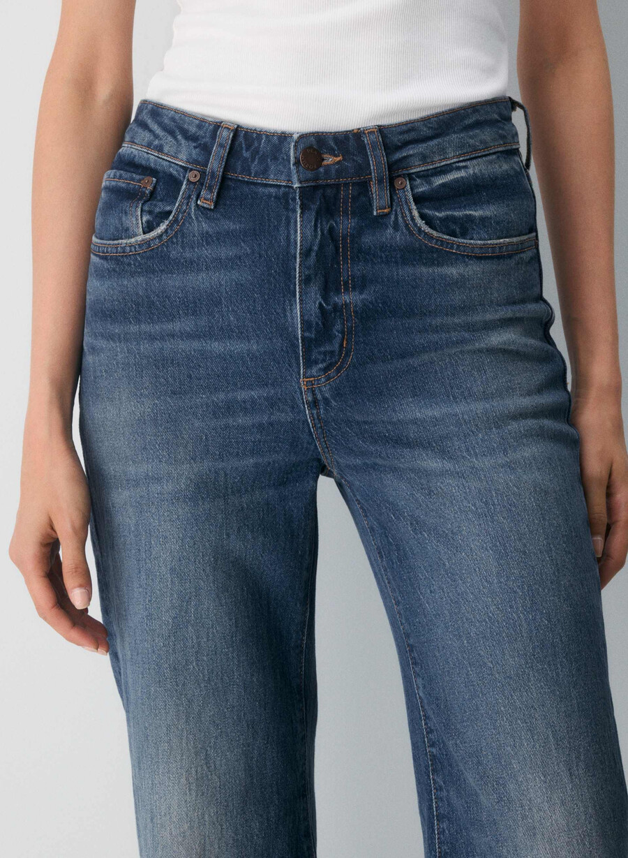 denim forum remy høyt skate brede jeans vintage mørkeblå