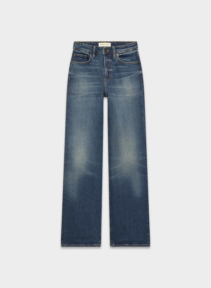denim forum remy høyt skate brede jeans vintage mørkeblå