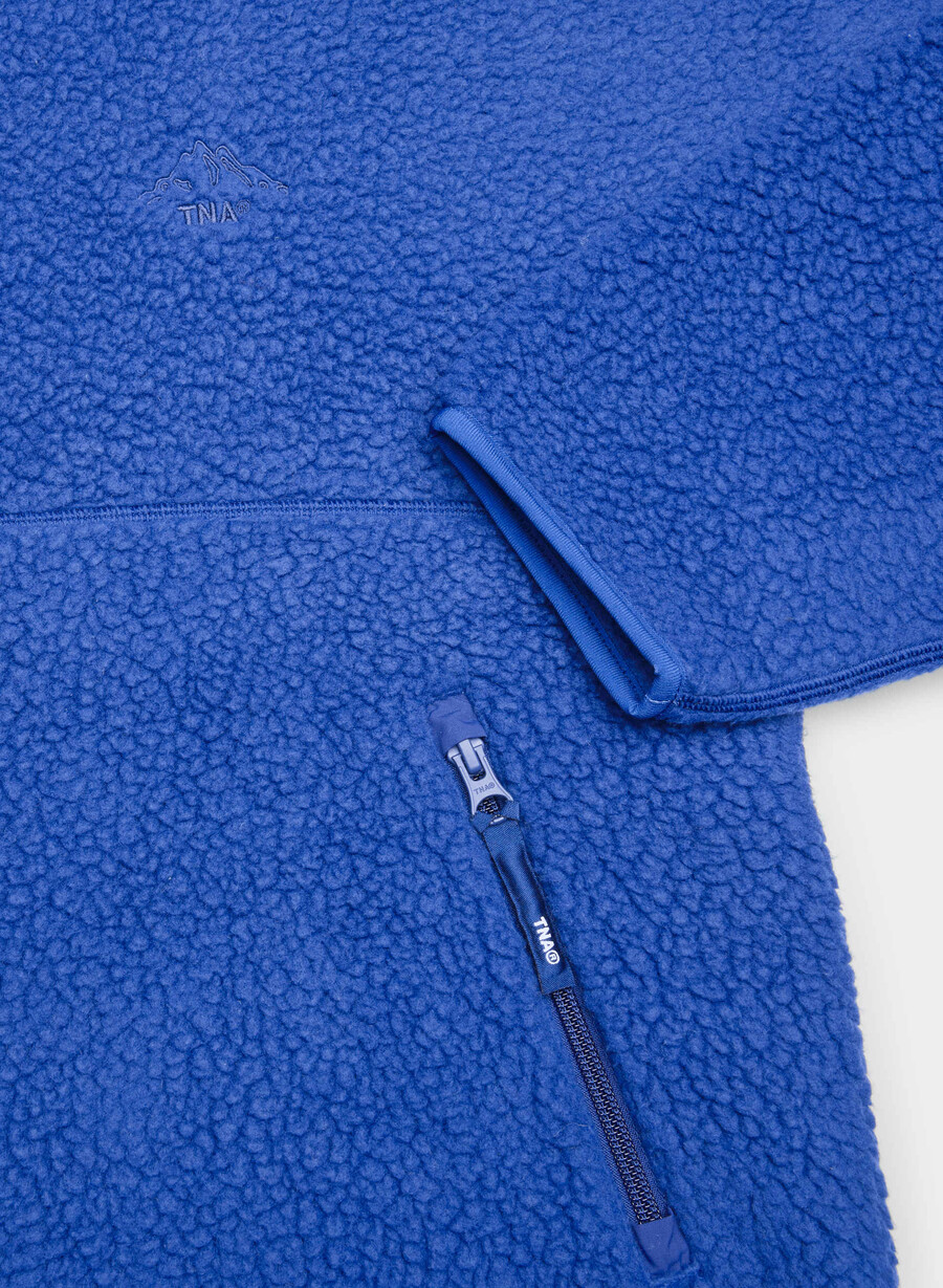 polartec thermal pro hettegenser med halv glidelås og høy hofte jazz blÅ