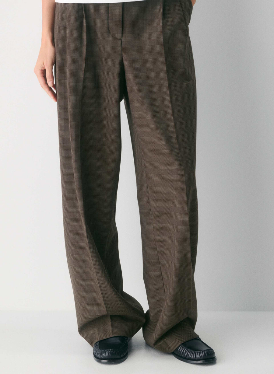 the effortless pant - twill svart stripe dk nt nvyg