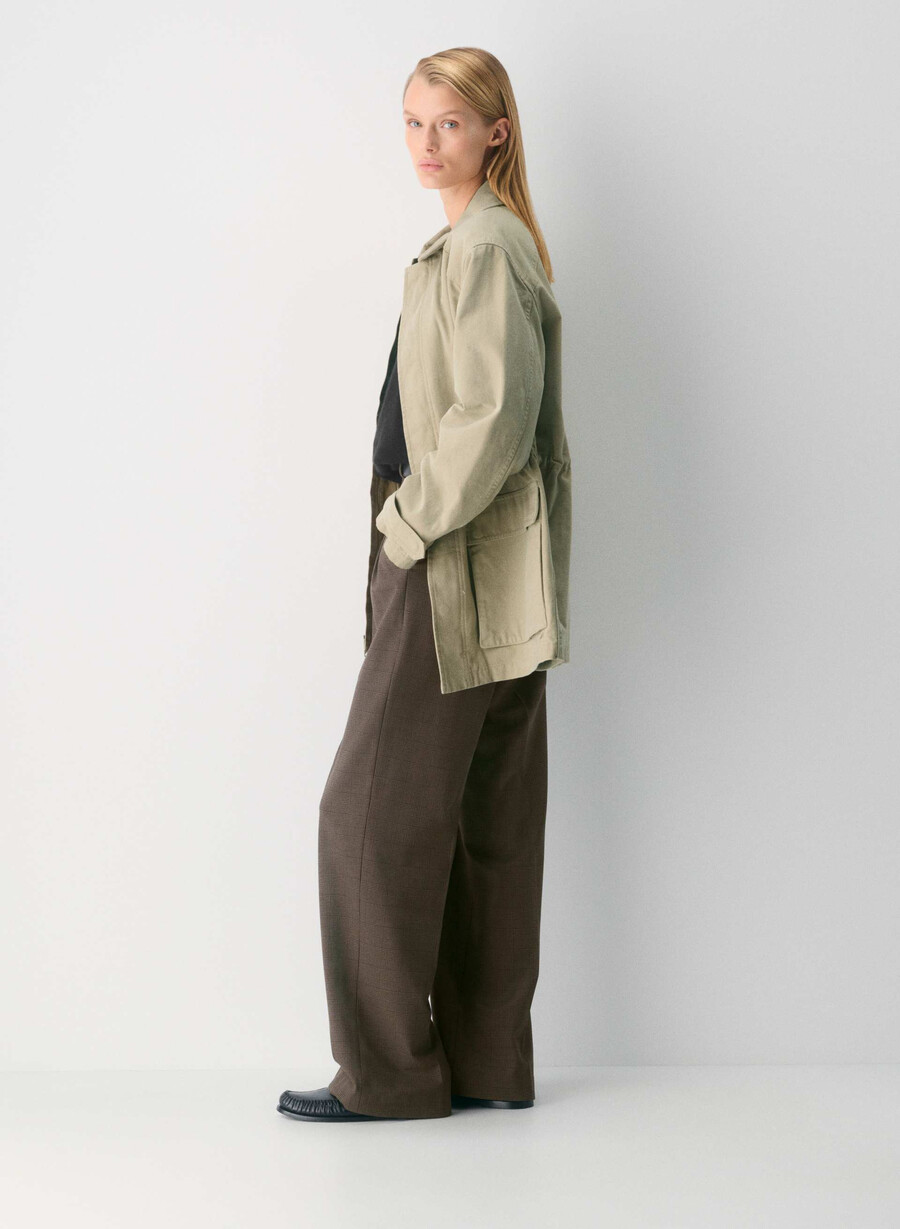 the effortless pant – twill merle chk cl tph ch