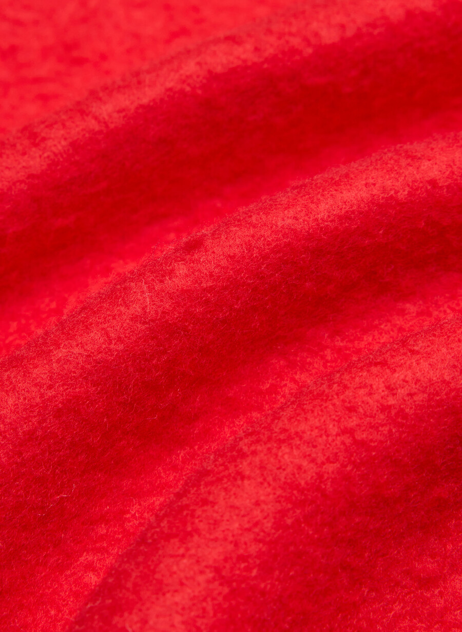 koselig sweatfleece perfect crop hettegenser blinkende rØd