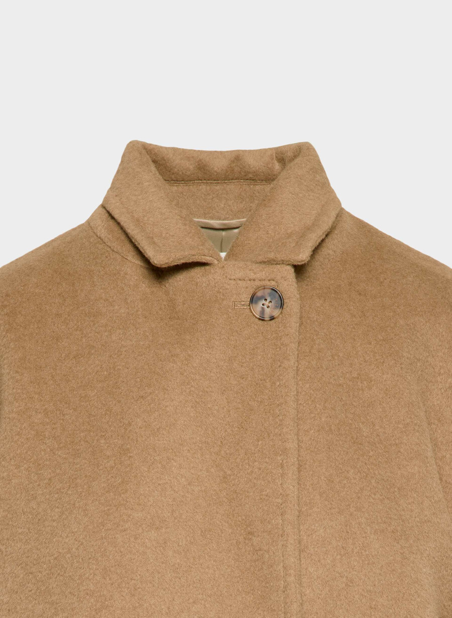 slouch-kåpen - rekamelull cocoa sand