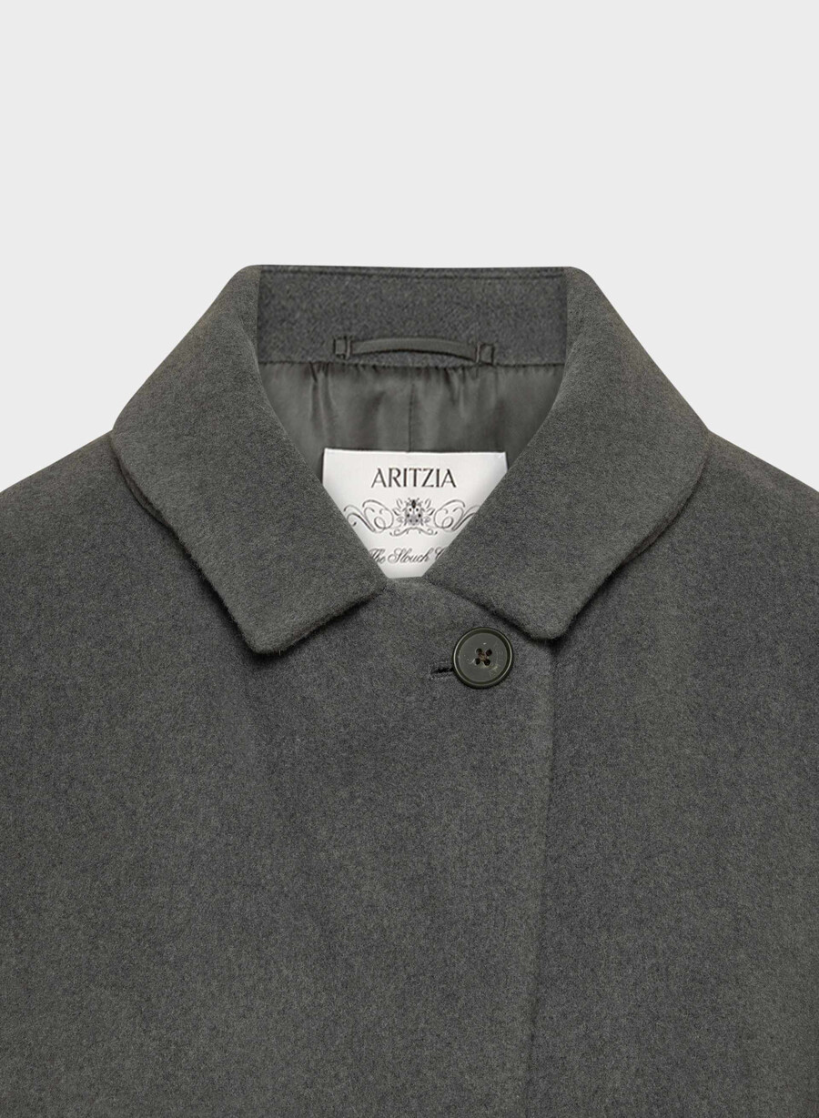 den eneste kåpen - myk ullkasjmir heather charcoal