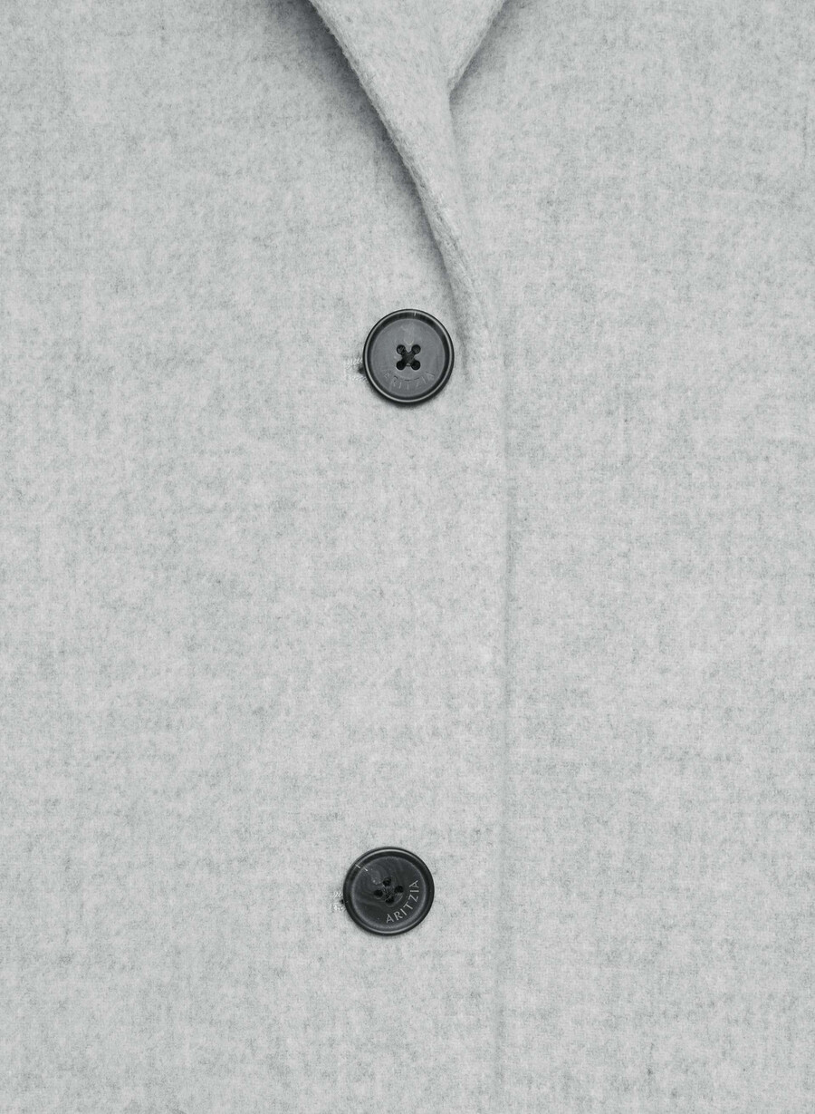 the only coat - myk ullkasjmir lys grÅ melang