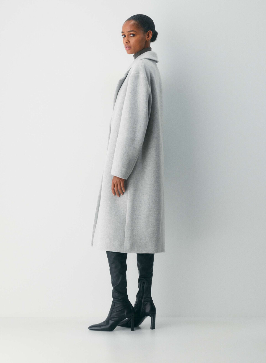 the only coat - myk ullkasjmir lys grÅ melang