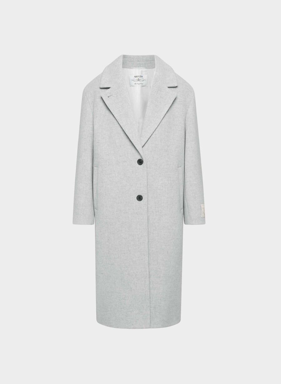 the only coat - myk ullkasjmir lys grÅ melang
