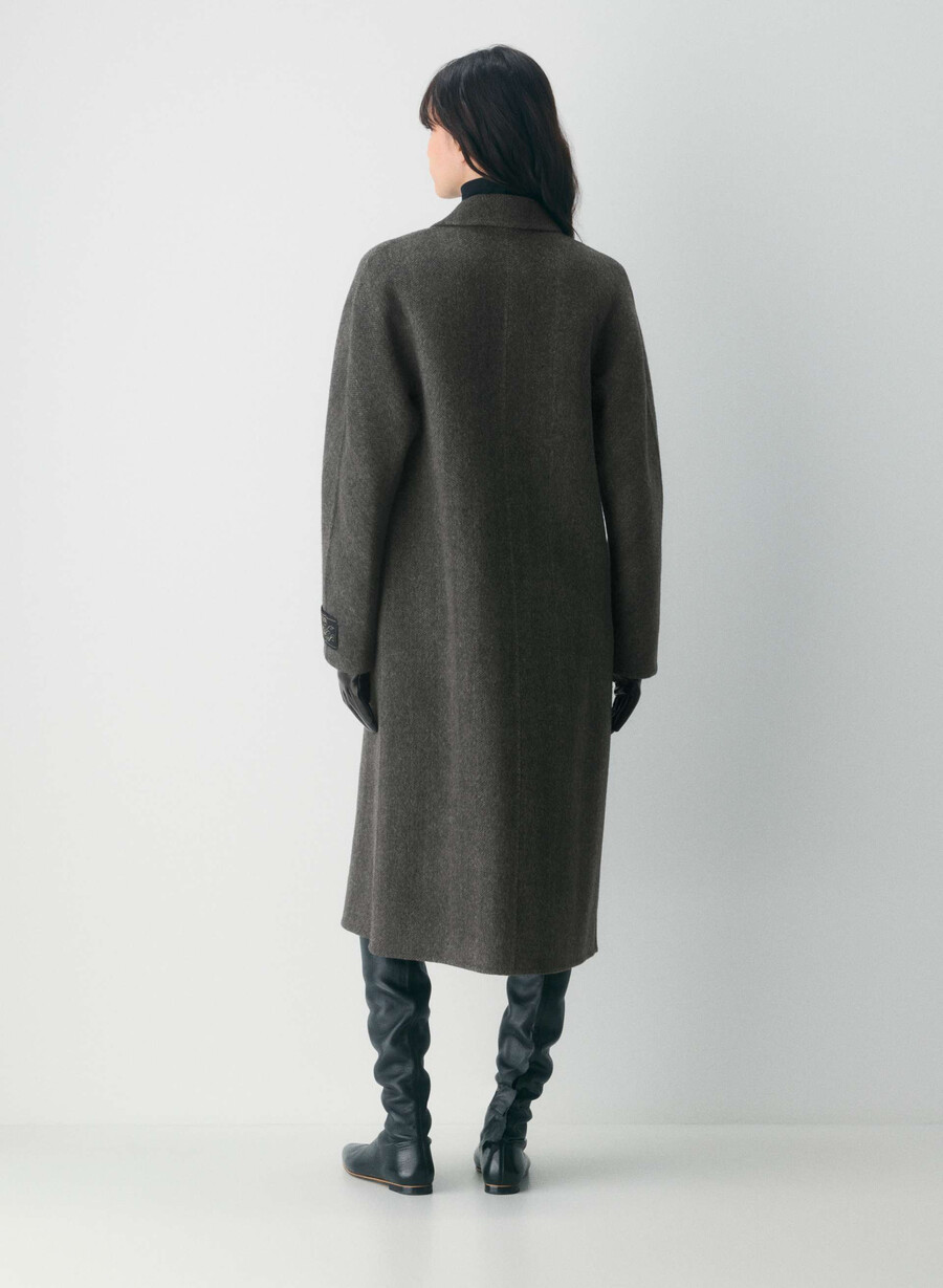 the slouch dobbeltsidig kåpe - luksuriøs rewool kent hrgbn h chlhb
