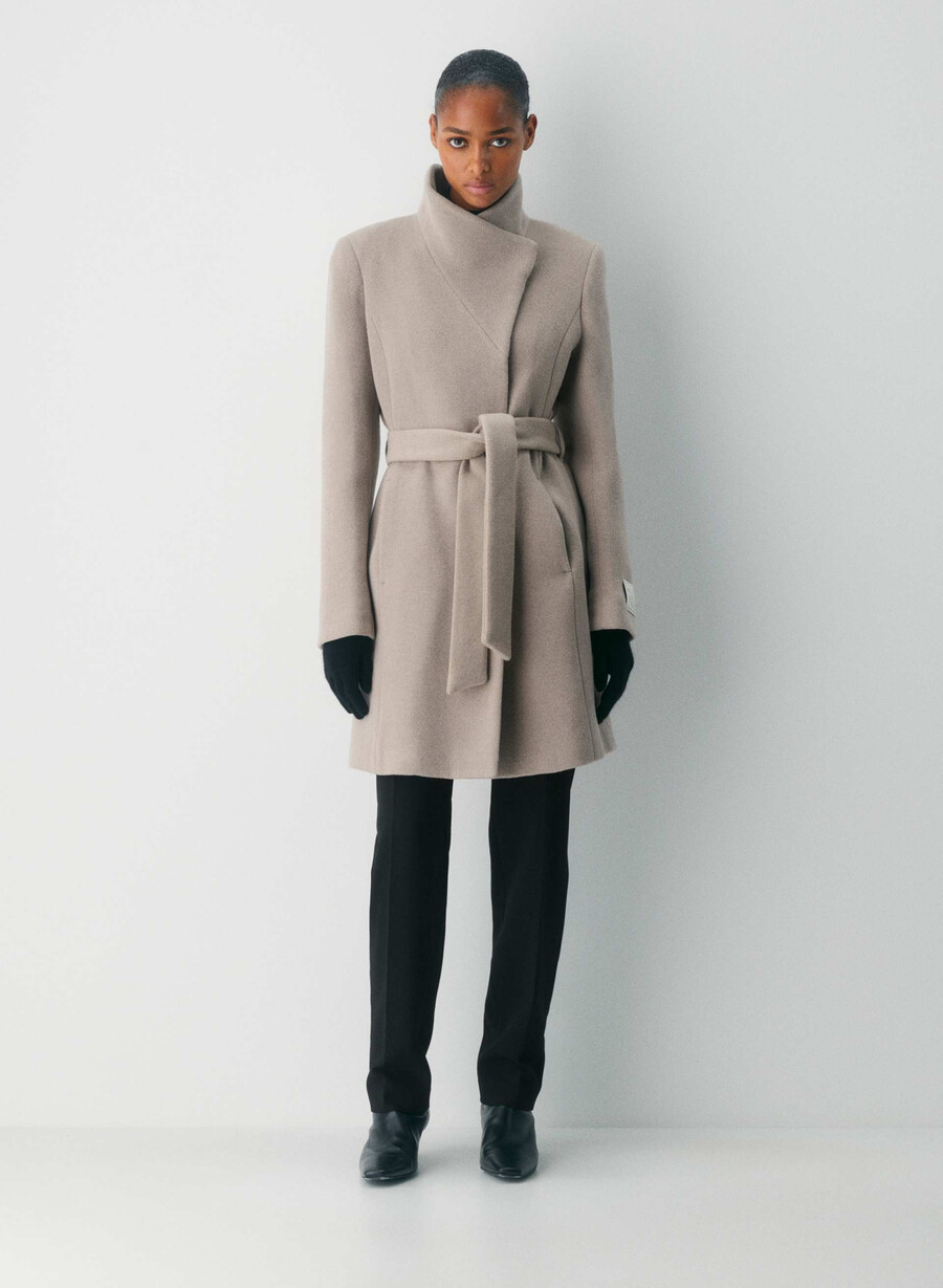 connor-kåpen - myk ullkasjmir heather warm taupe