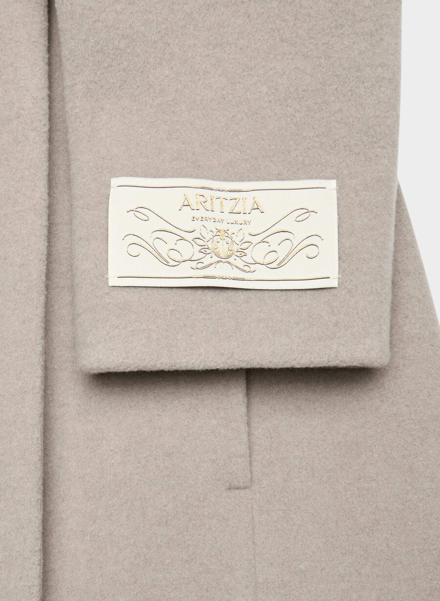 connor-kåpen - myk ullkasjmir heather warm taupe