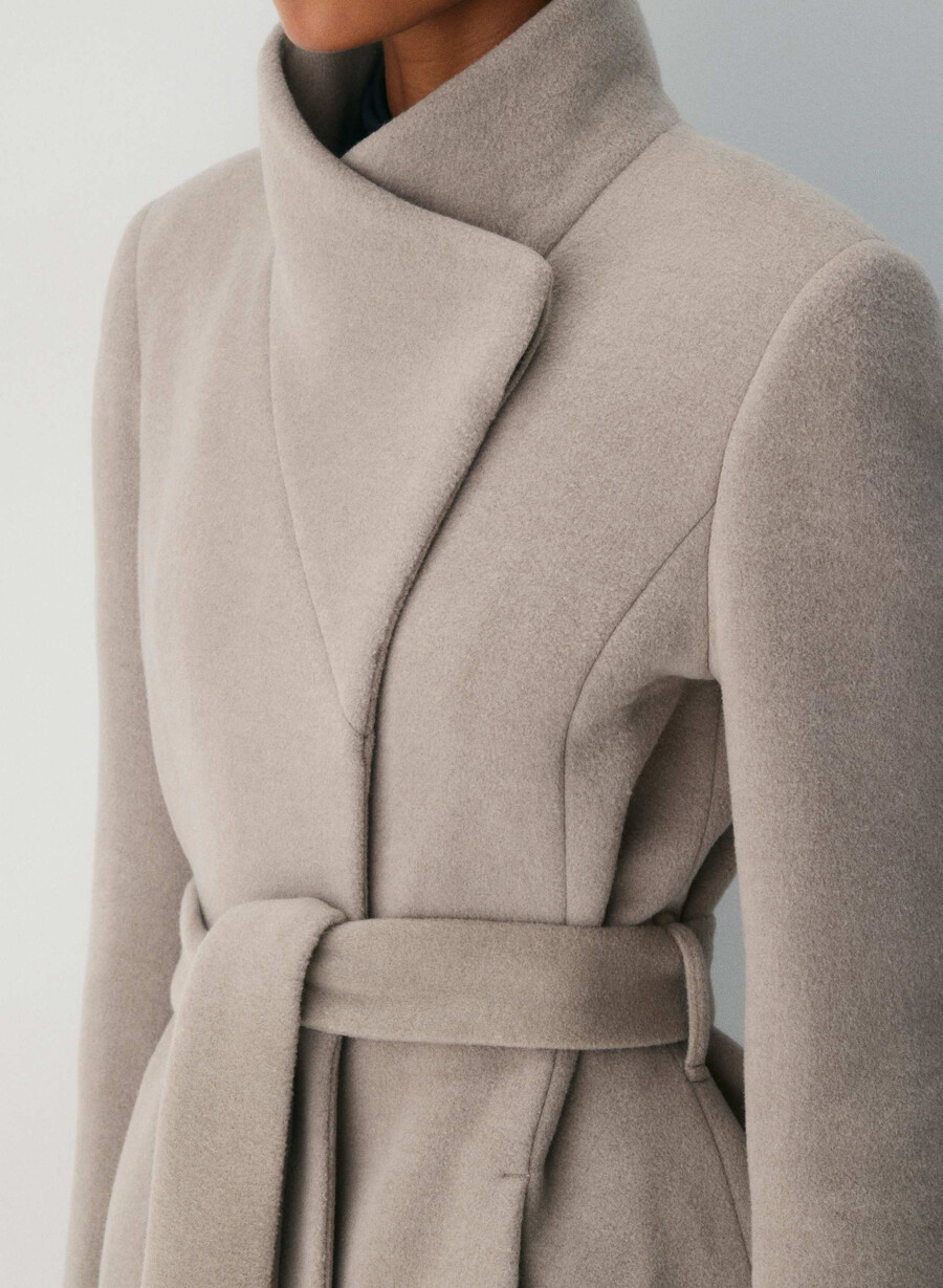 connor-kåpen - myk ullkasjmir heather warm taupe