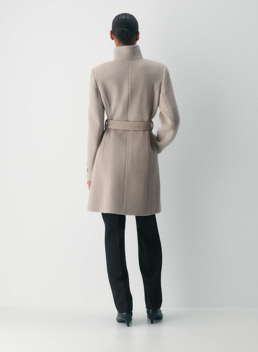 connor-kåpen - myk ullkasjmir heather warm taupe