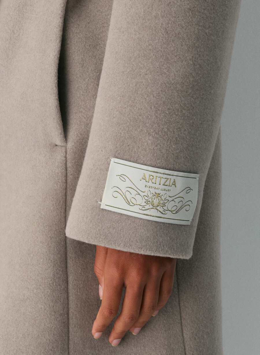 connor-kåpen - myk ullkasjmir heather warm taupe