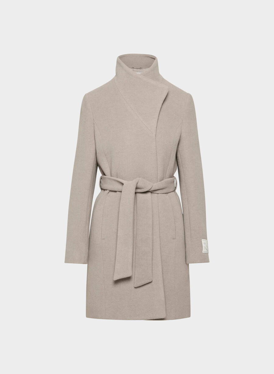 connor-kåpen - myk ullkasjmir heather warm taupe