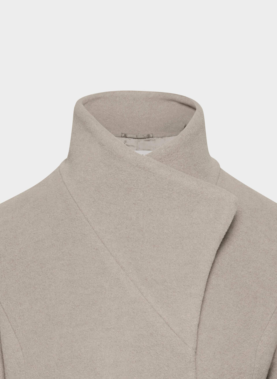 connor-kåpen - myk ullkasjmir heather warm taupe