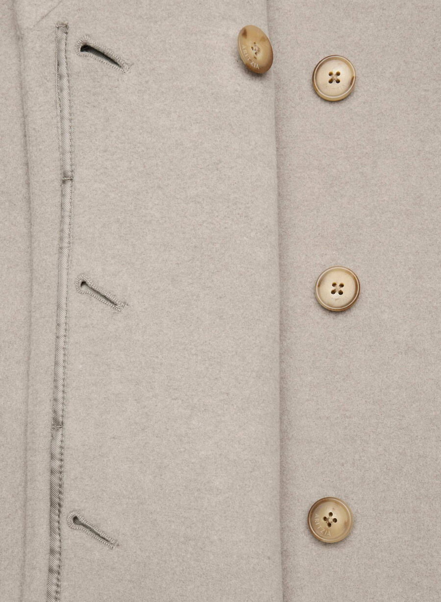 connor-kåpen - myk ullkasjmir heather warm taupe