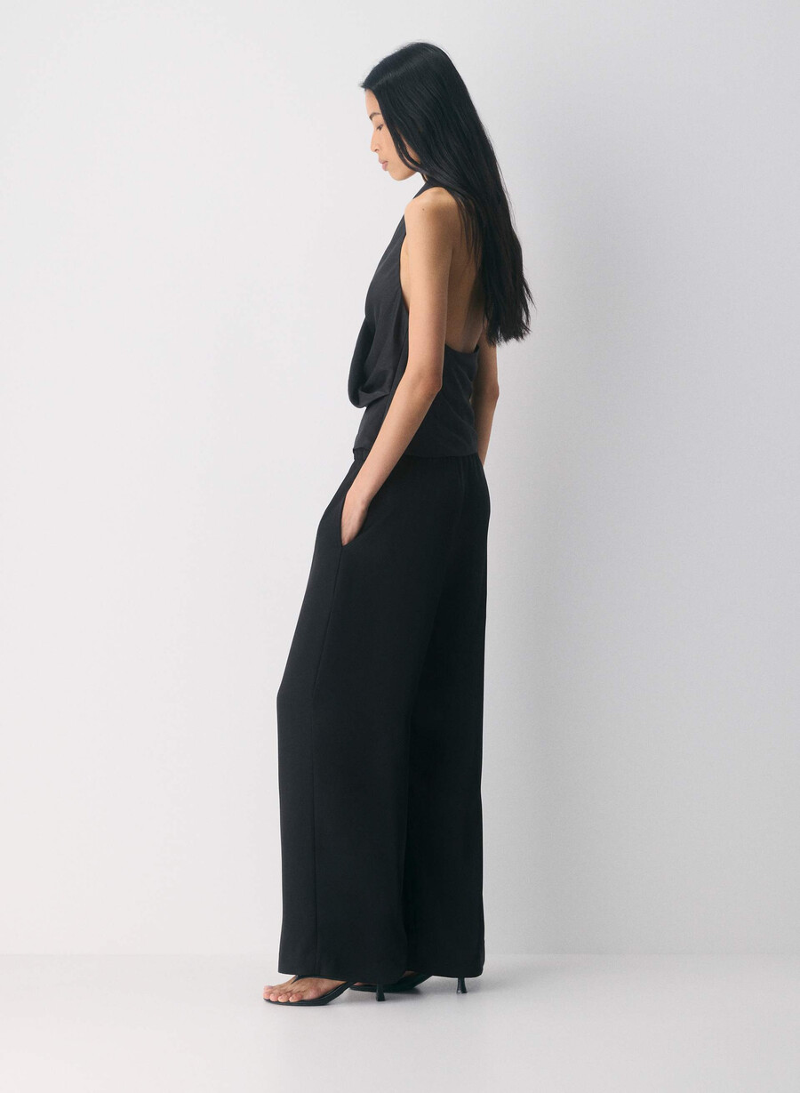 the lodge pant – sateng svart