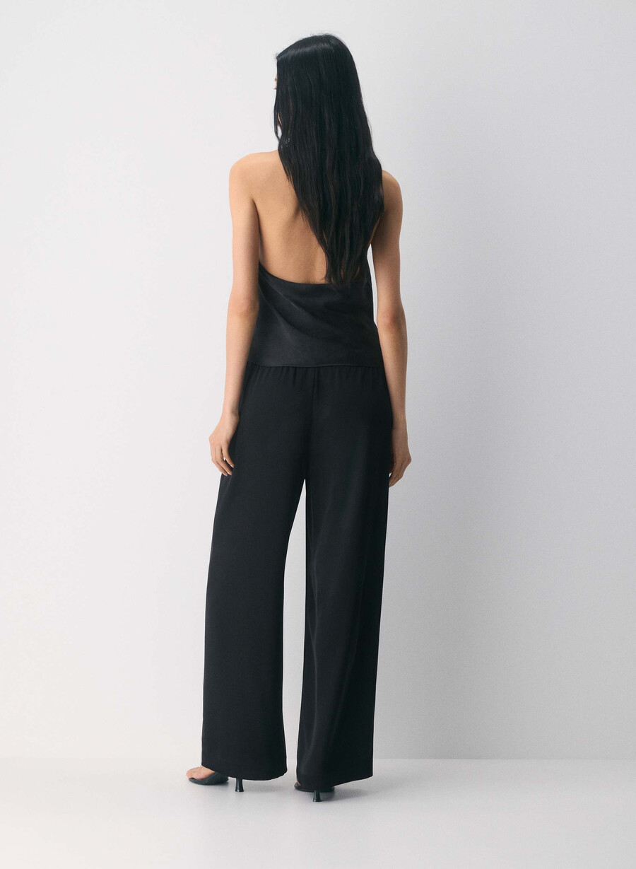 the lodge pant – sateng svart