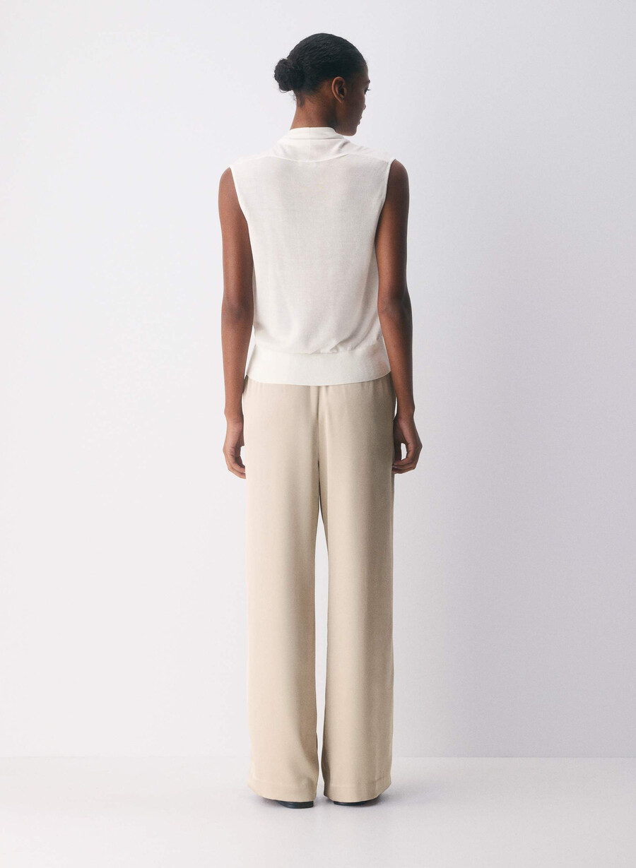 the lodge pant - sateng marcona beige