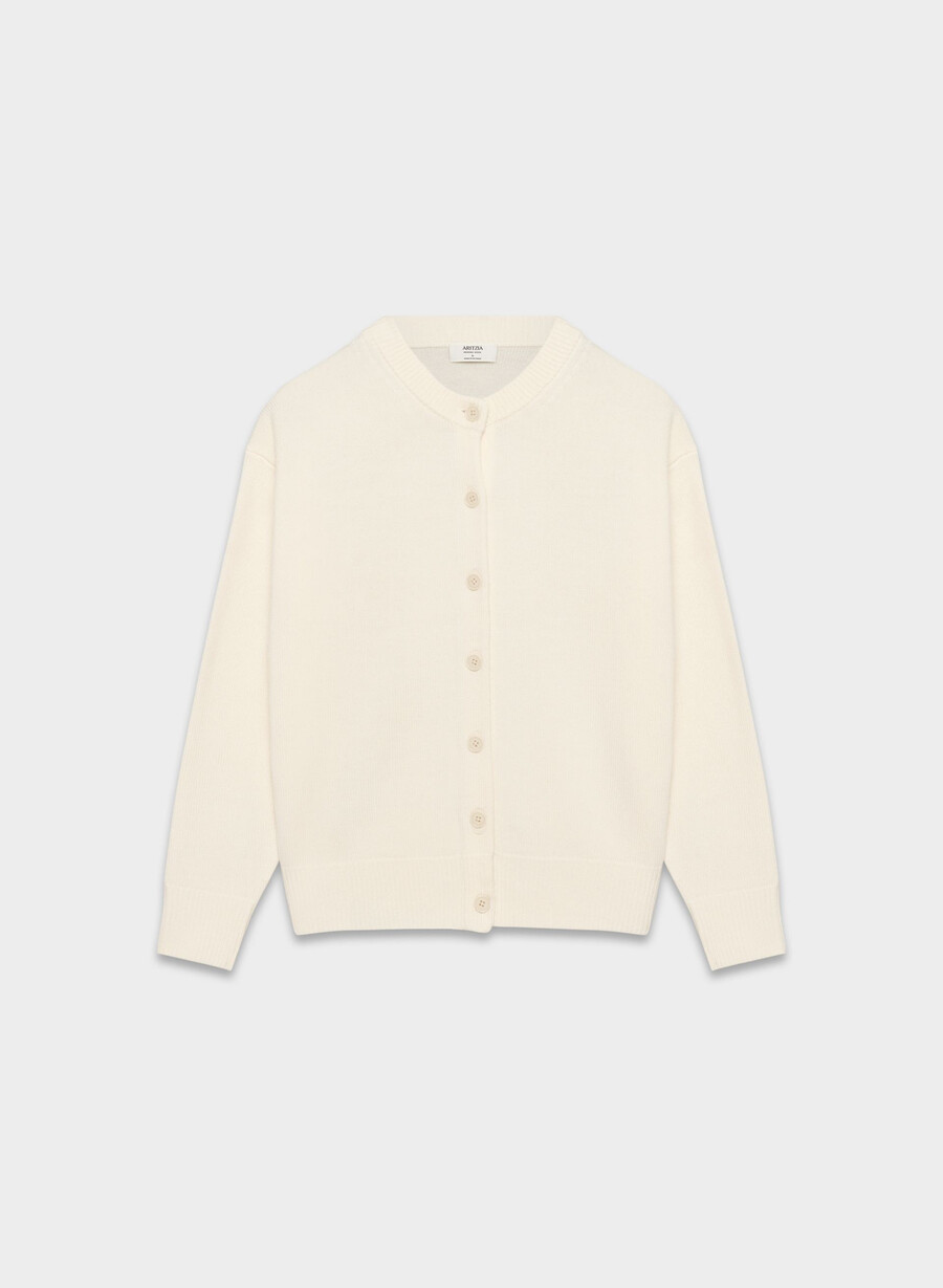 essential merinoull cardigan i blinkende rød
