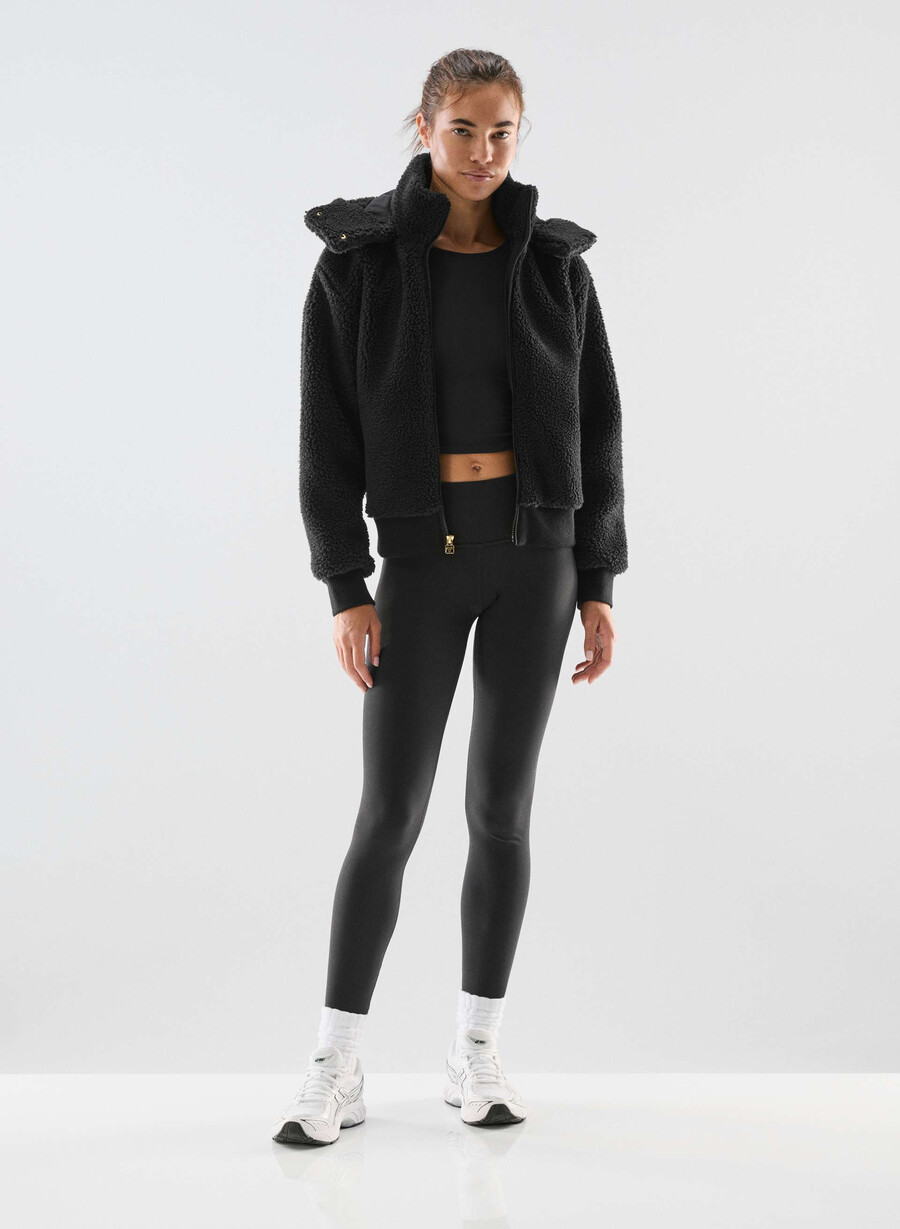 glacier zip hoodie svart