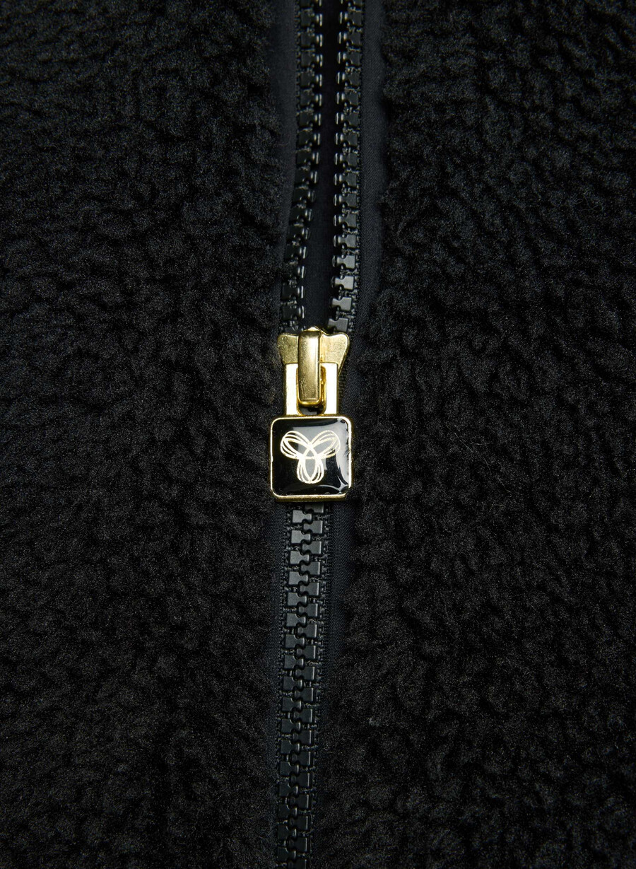 glacier zip hoodie svart