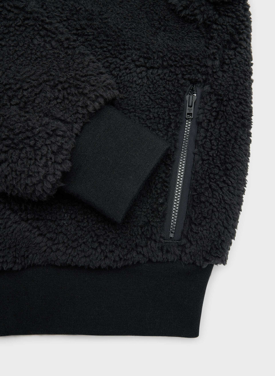 glacier zip hoodie svart