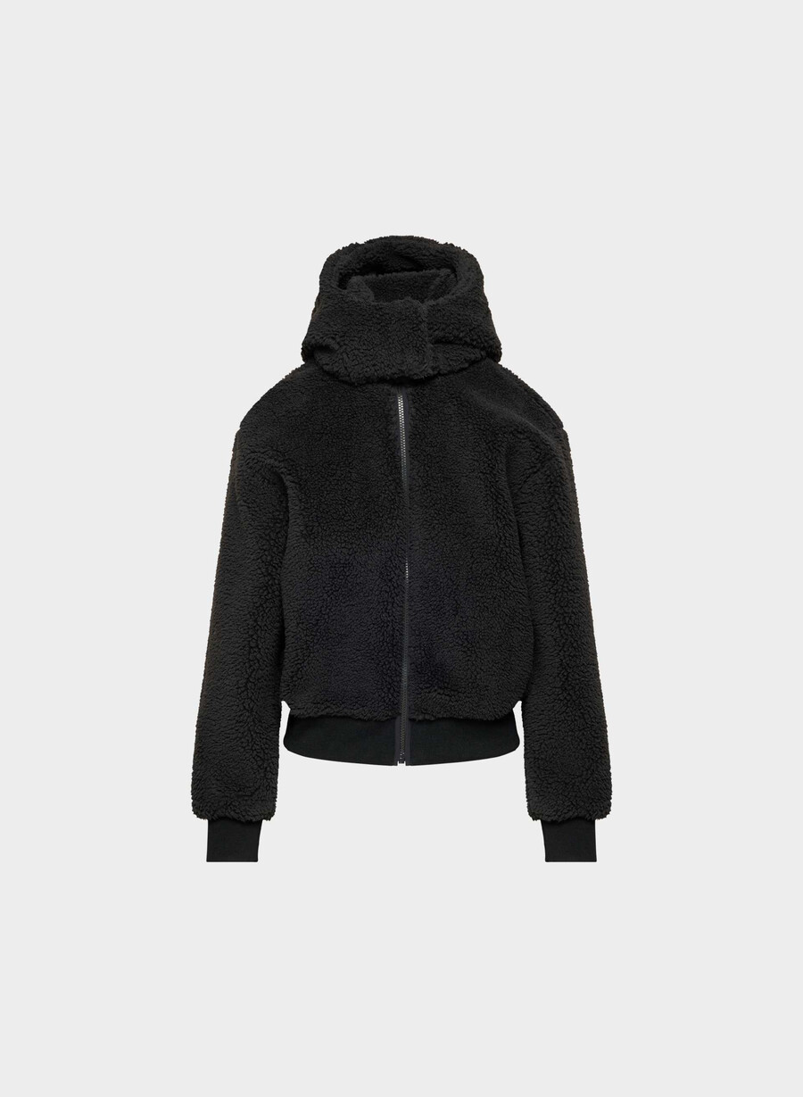 glacier zip hoodie svart