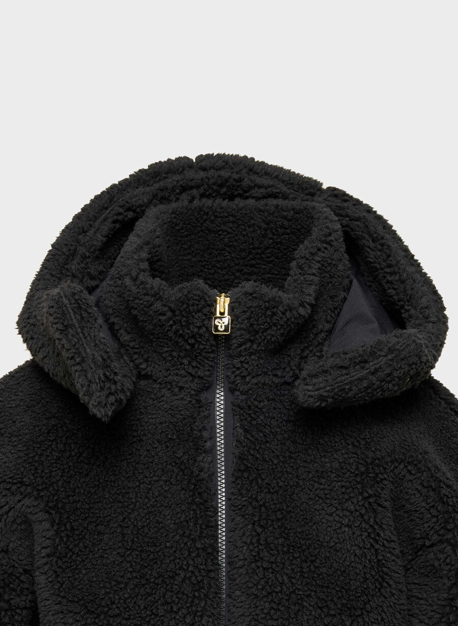 glacier zip hoodie svart