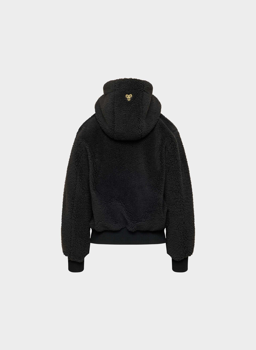 glacier zip hoodie svart