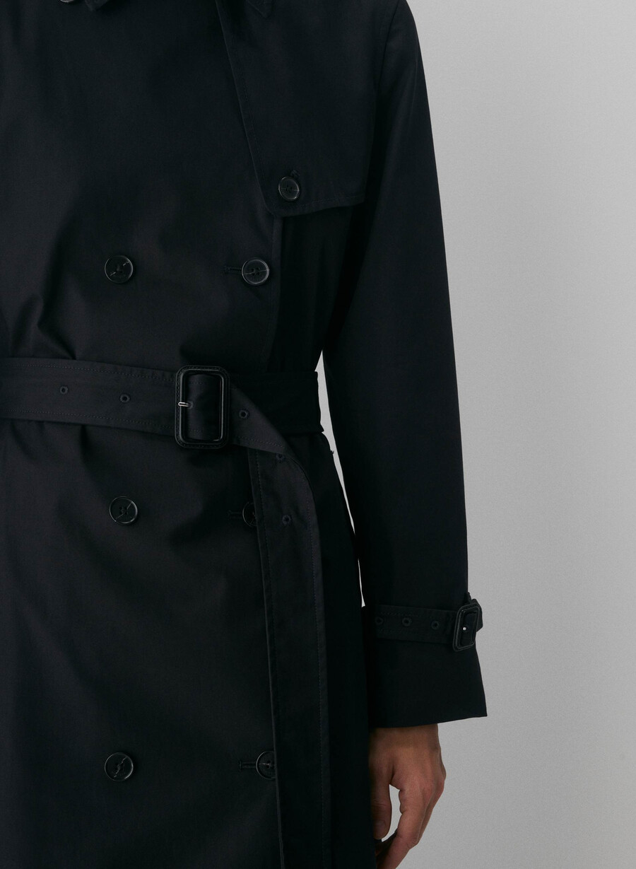finch-trenchkåpen - city twill svart