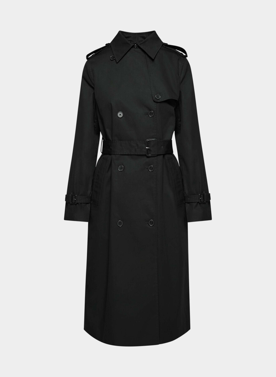 finch-trenchkåpen - city twill svart