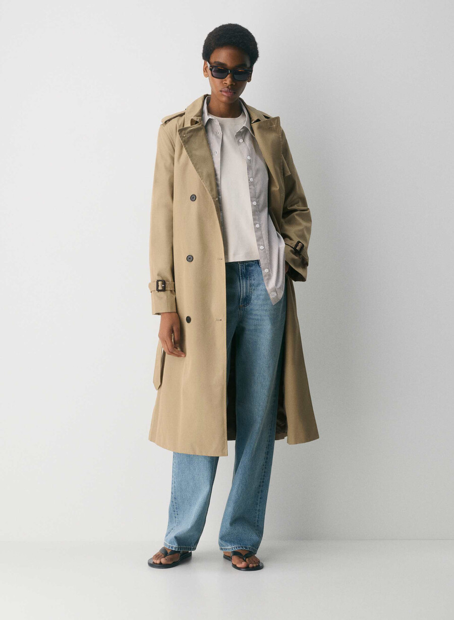 finch-trenchcoaten - city twill wicker tan
