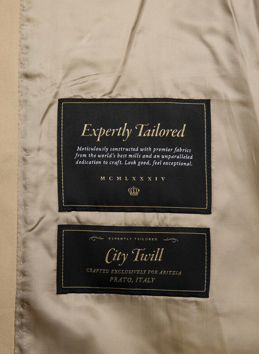 finch-trenchcoaten - city twill wicker tan