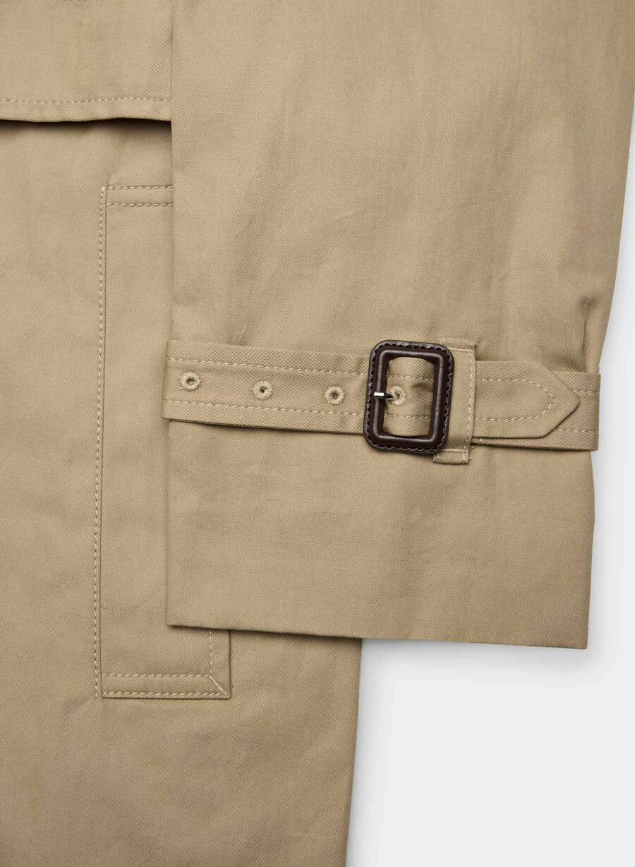 finch-trenchcoaten - city twill wicker tan