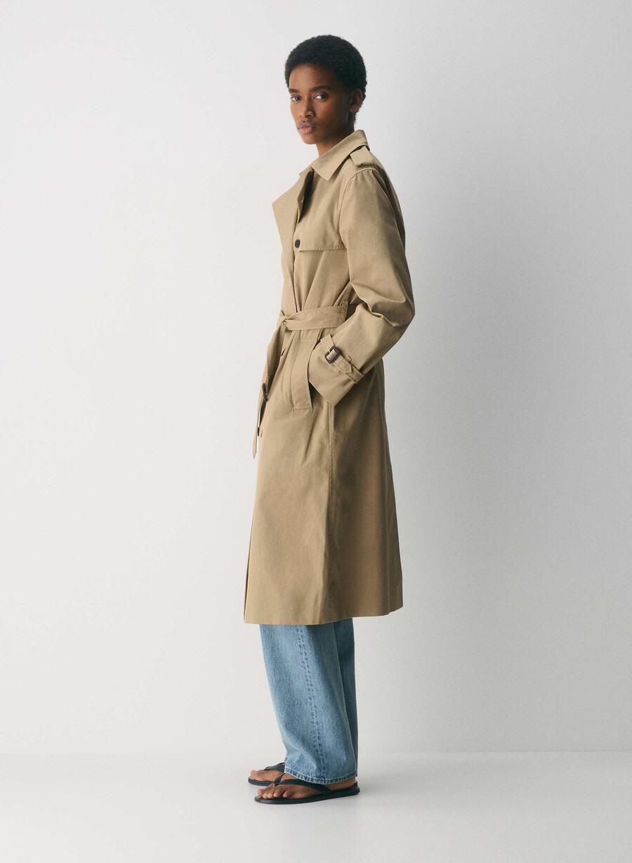 finch-trenchcoaten - city twill wicker tan