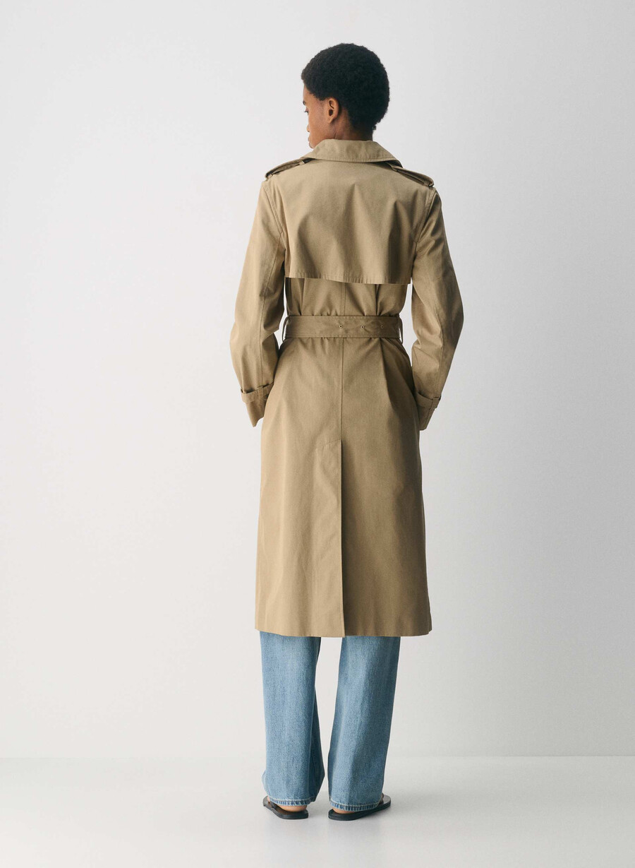finch-trenchcoaten - city twill wicker tan
