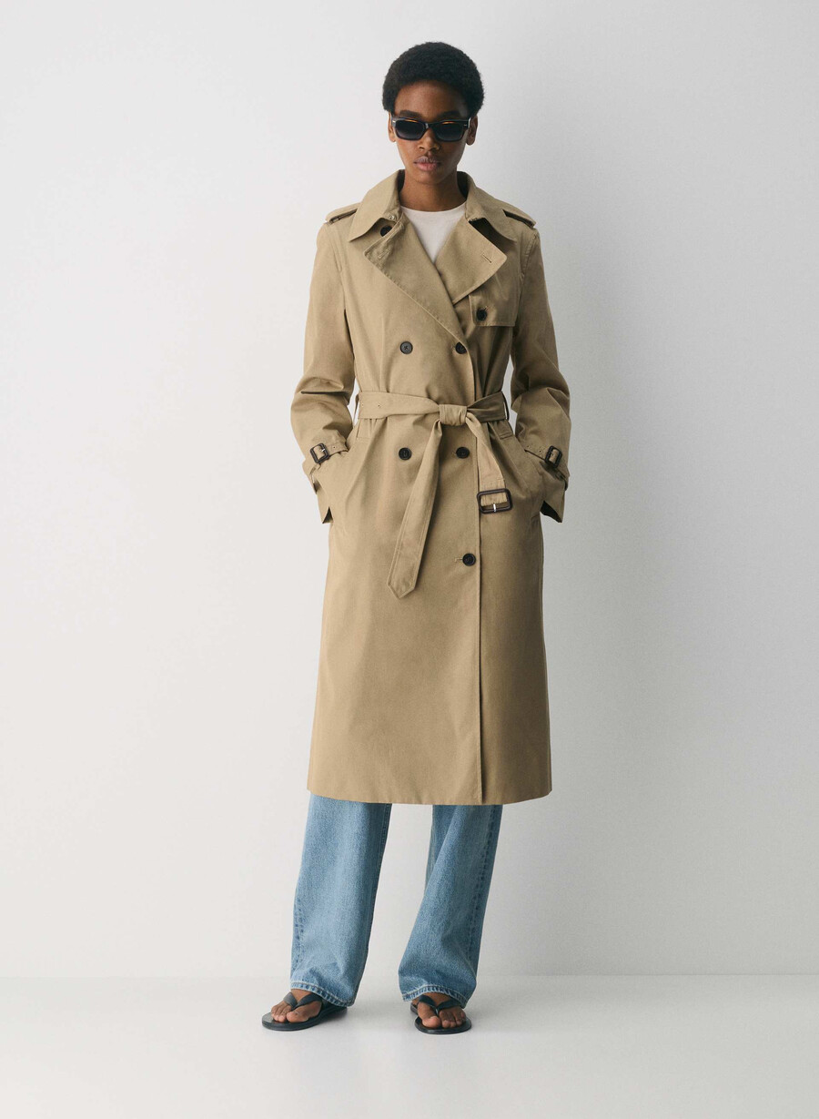 finch-trenchcoaten - city twill wicker tan