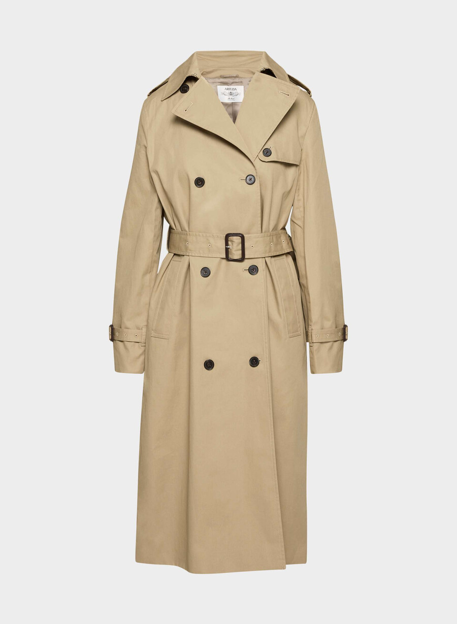 finch-trenchcoaten - city twill wicker tan